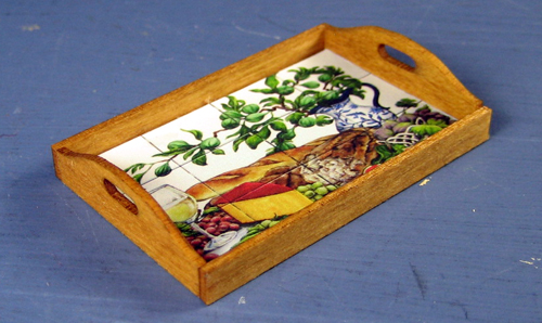 T729 Wine & Cheese Tile Tray